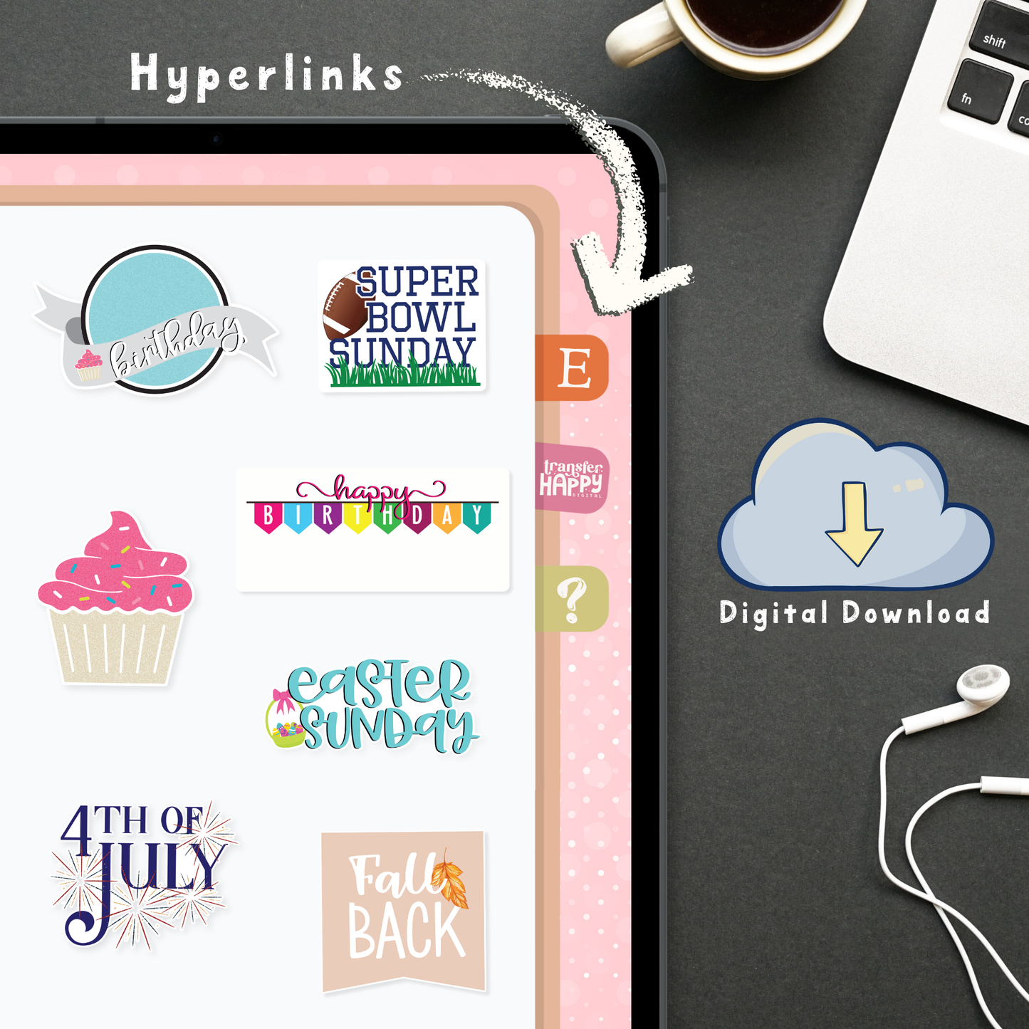 Holiday Digital Planner Stickers