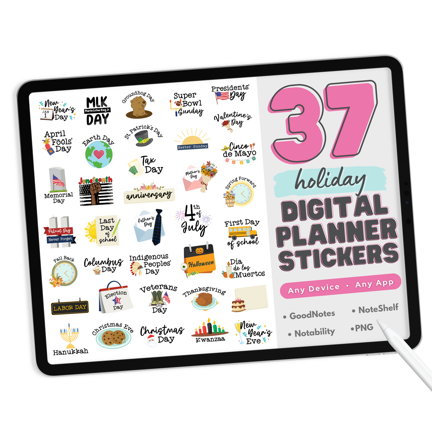 Holiday Digital Planner Stickers