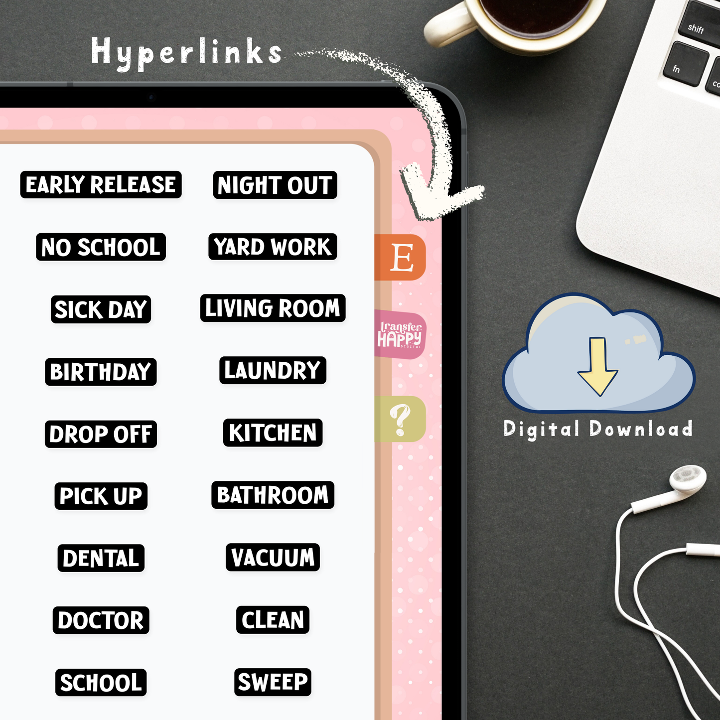 Label Digital Planner Stickers