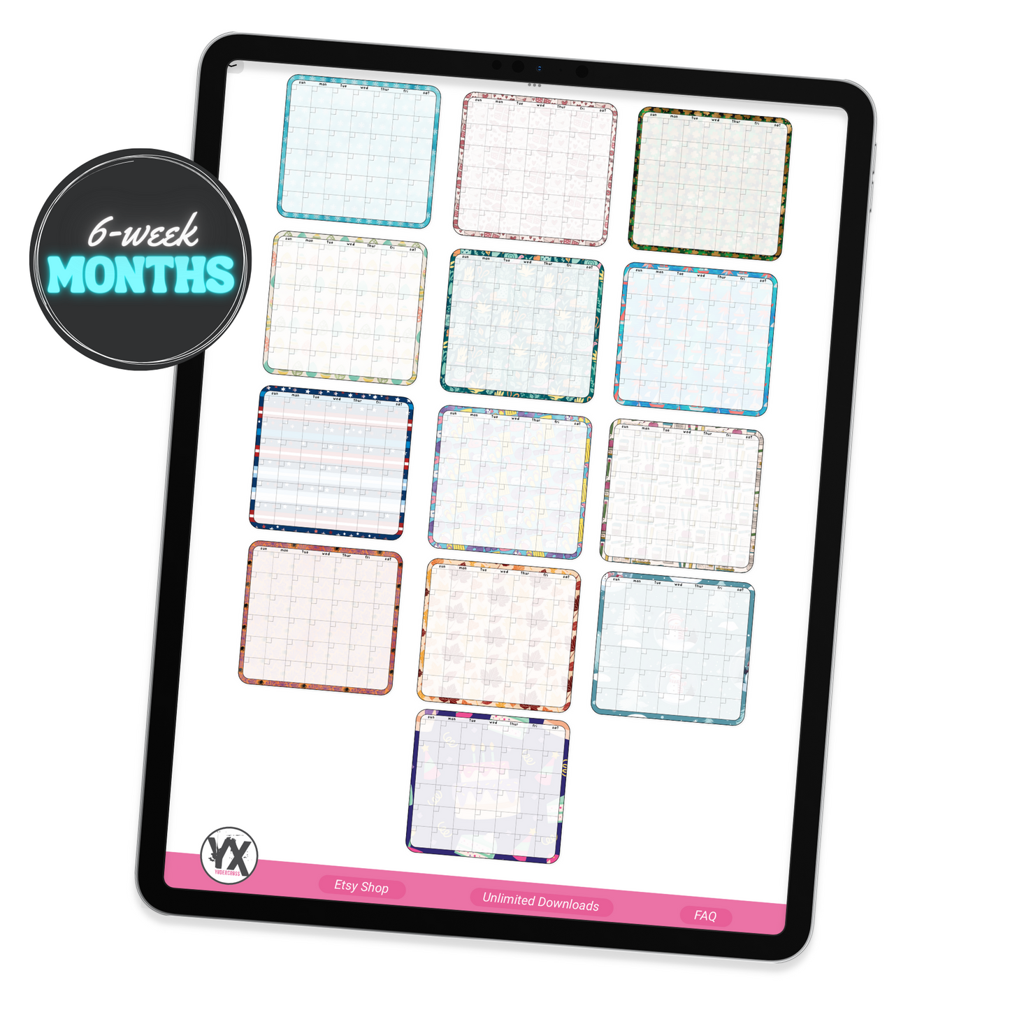 Calendar Builder Digital Stickers