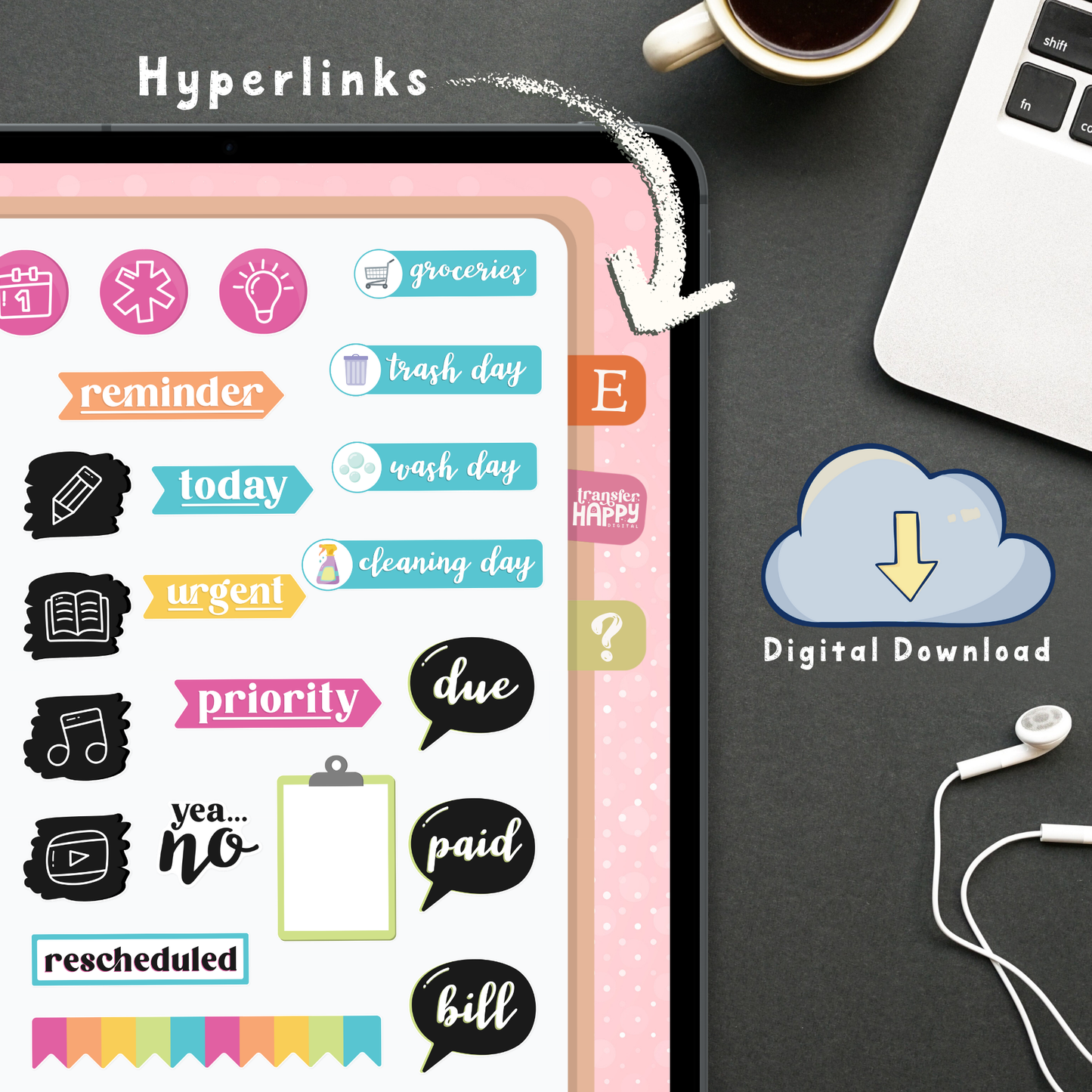 Daily Life Digital Stickers