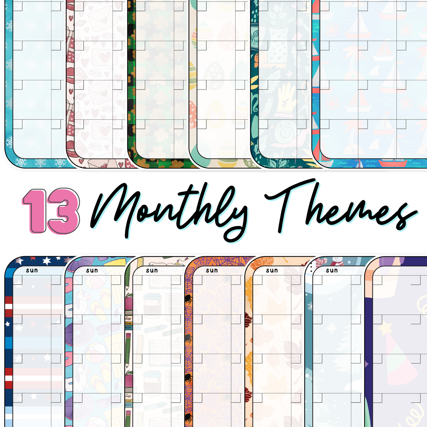 Calendar Builder Digital Stickers