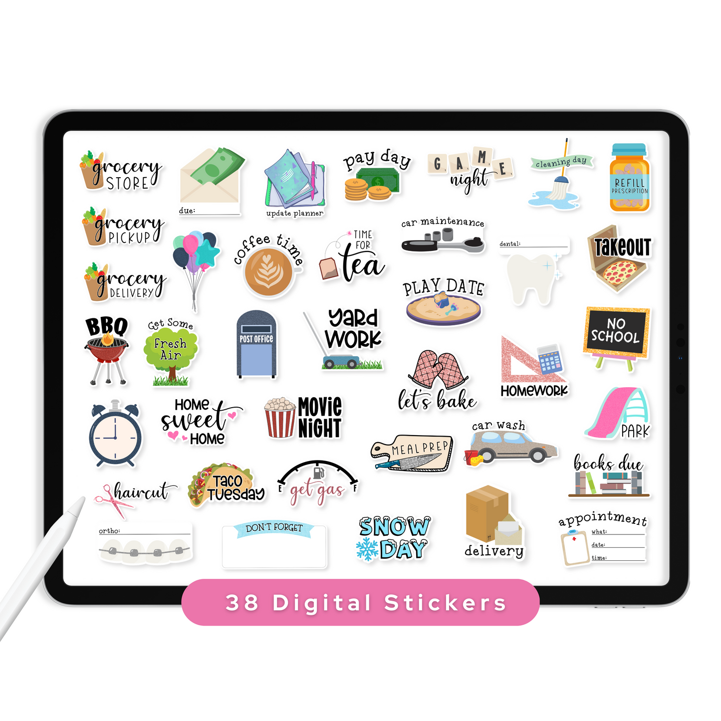 Every Day Digital Planner Stickers