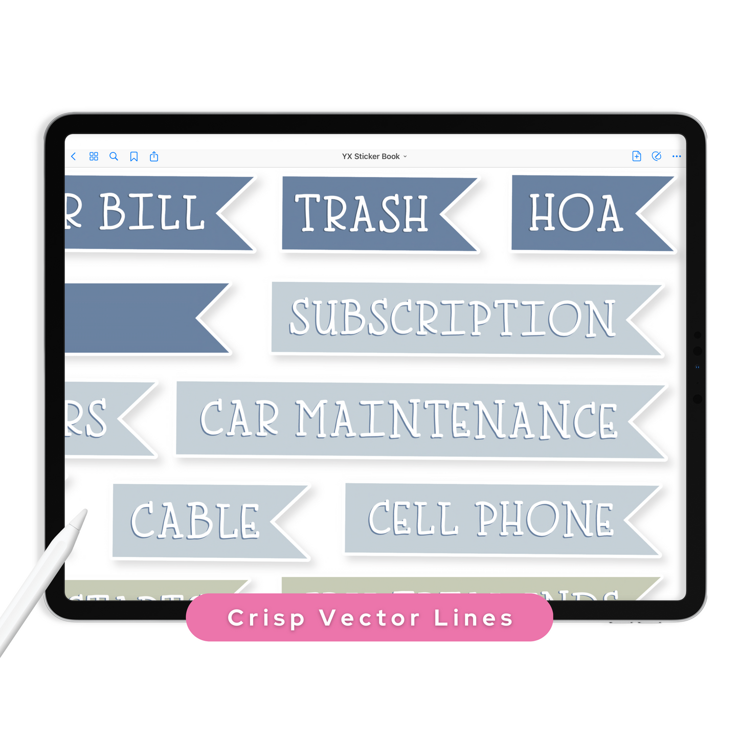 Finance Digital Planner Stickers