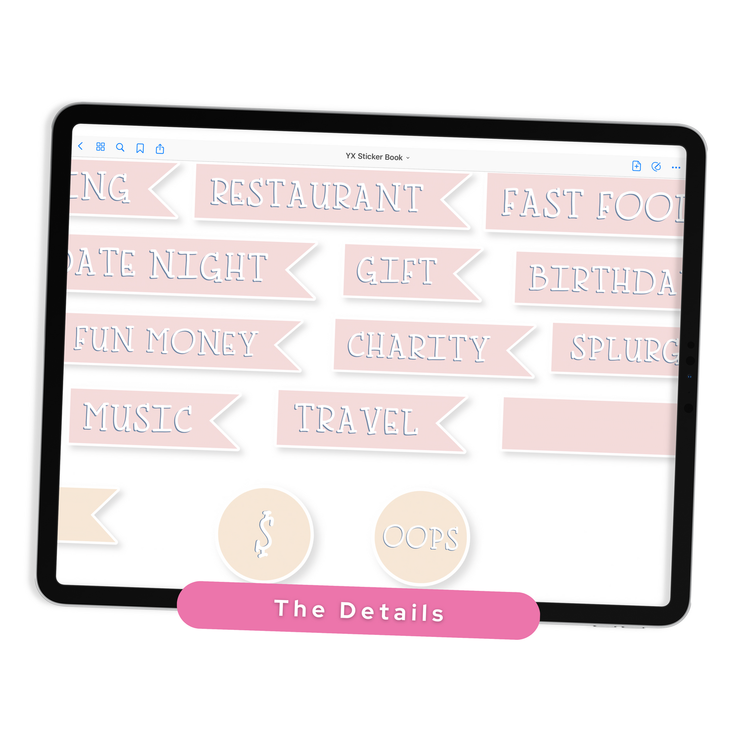 Finance Digital Planner Stickers