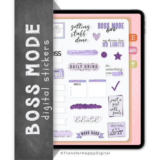 Boss Digital Planner Stickers