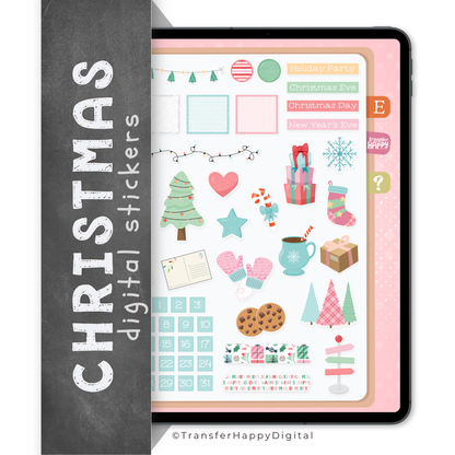 Christmas Digital Planner Stickers