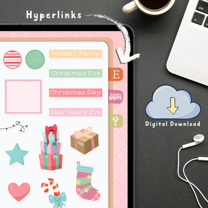 Christmas Digital Planner Stickers