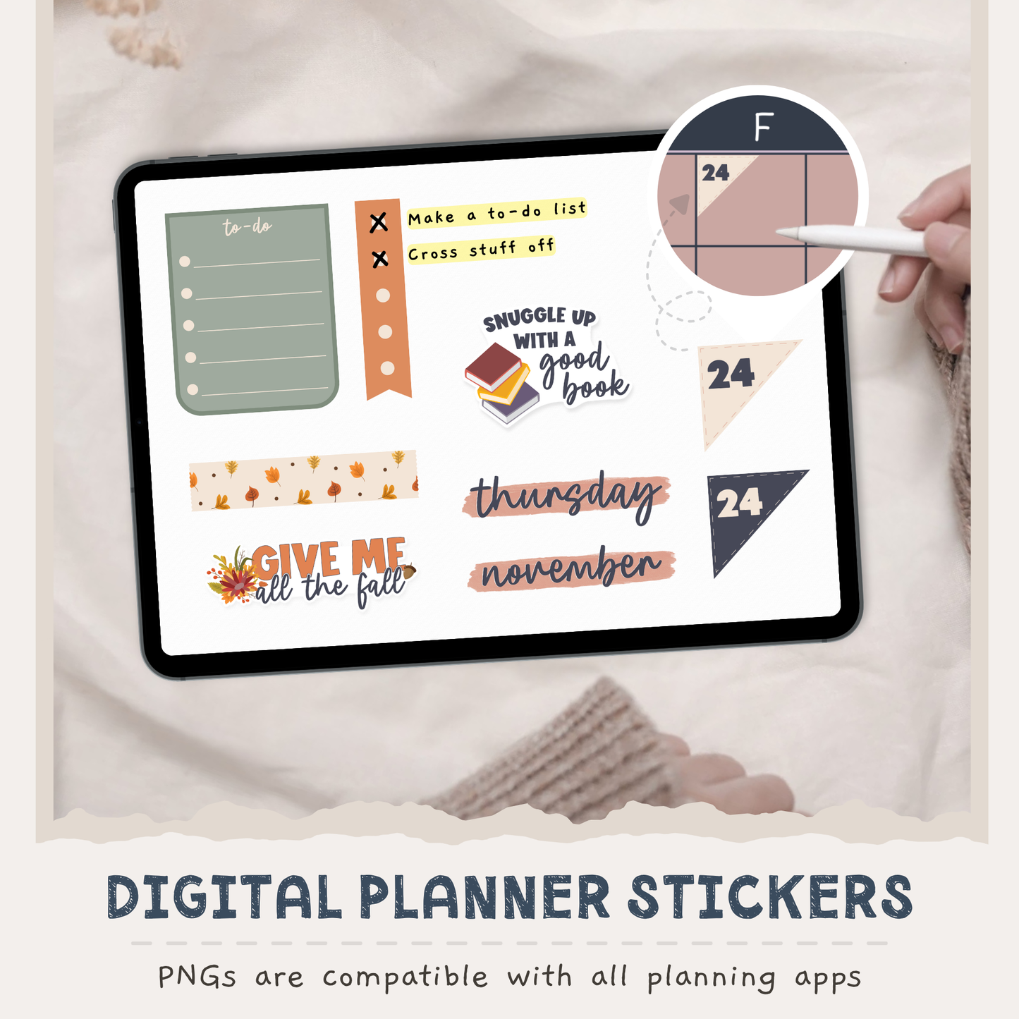 Fall Digital Planner Stickers