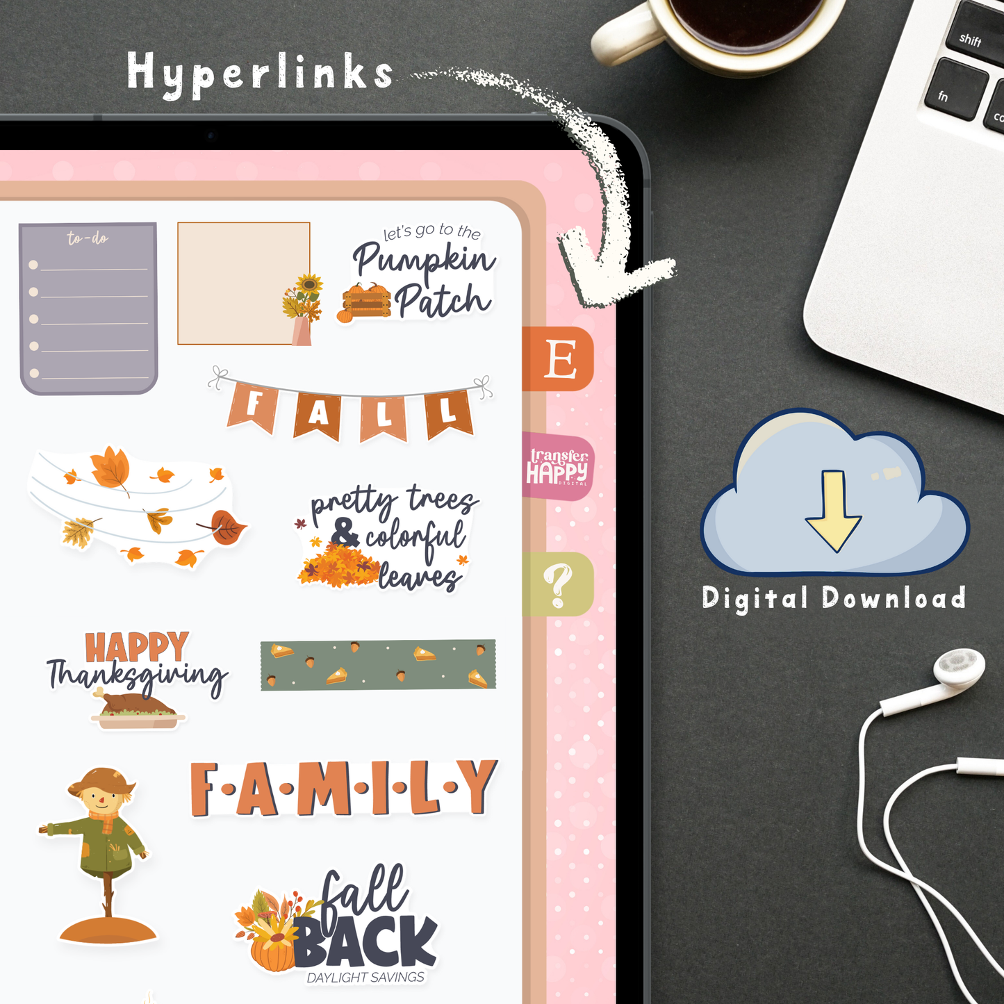 Fall Digital Planner Stickers