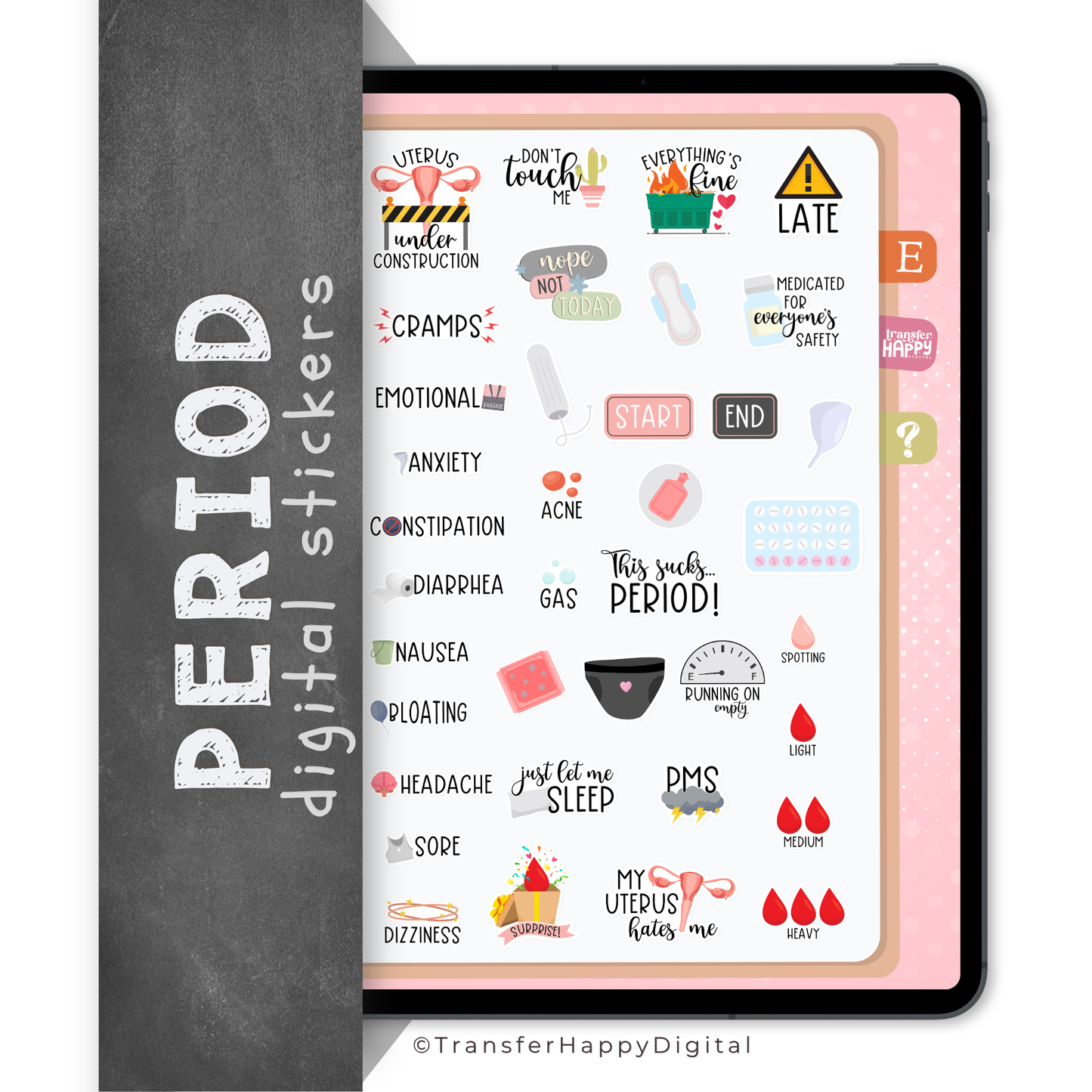 Period Digital Stickers