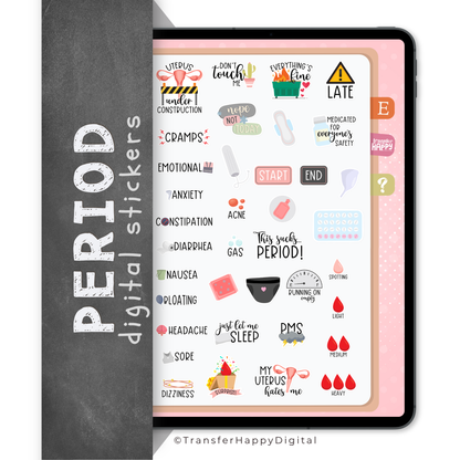 Period Digital Stickers
