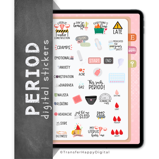 Period Digital Stickers