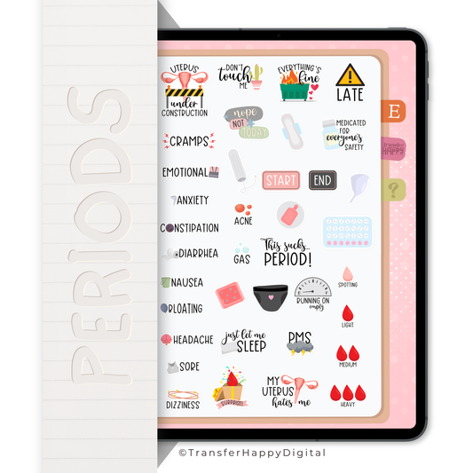 Period Digital Stickers