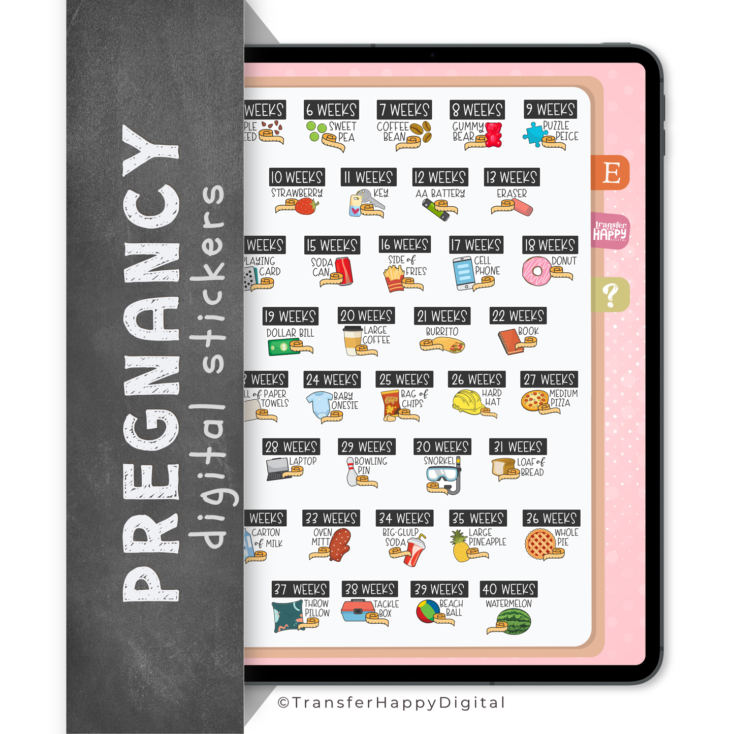Pregnancy Digital Stickers