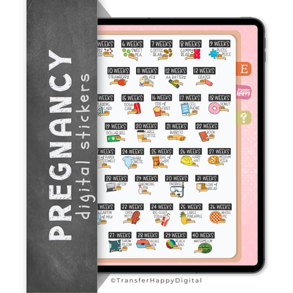 Pregnancy Digital Stickers