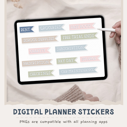 Finance Digital Planner Stickers