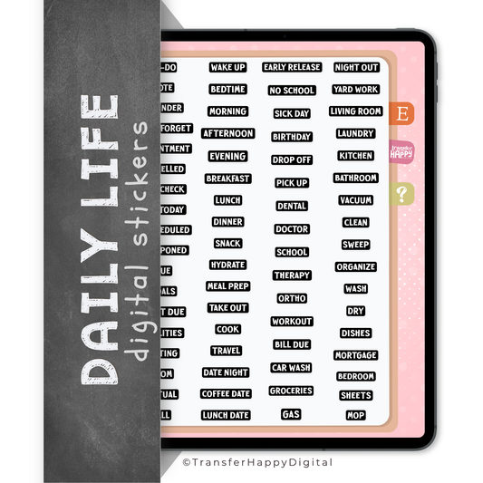 Label Digital Planner Stickers