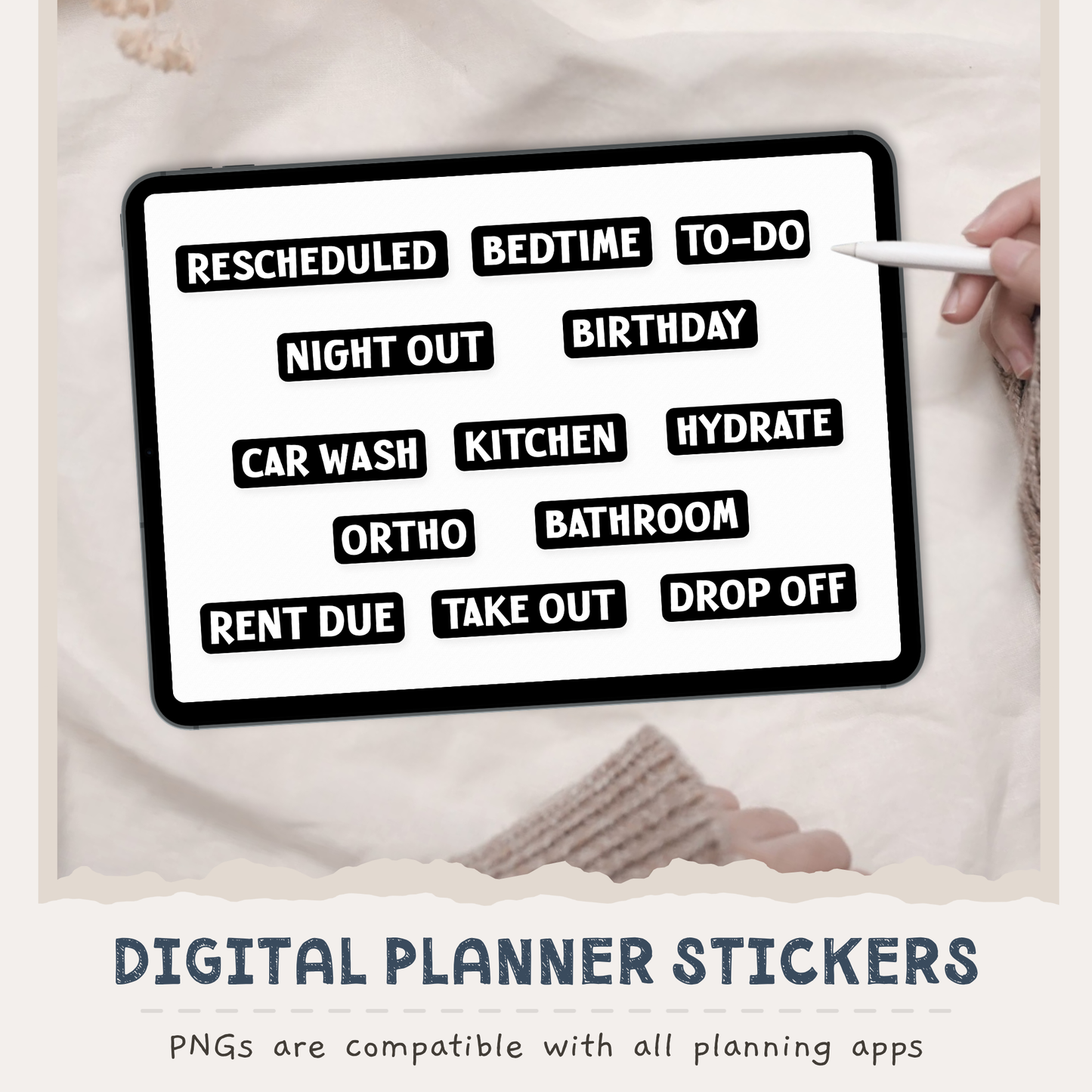 Label Digital Planner Stickers