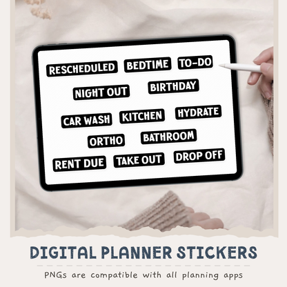 Label Digital Planner Stickers