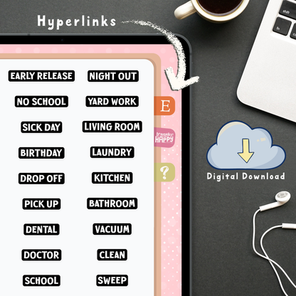 Label Digital Planner Stickers