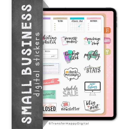 Small Business Digital Planner Stickers