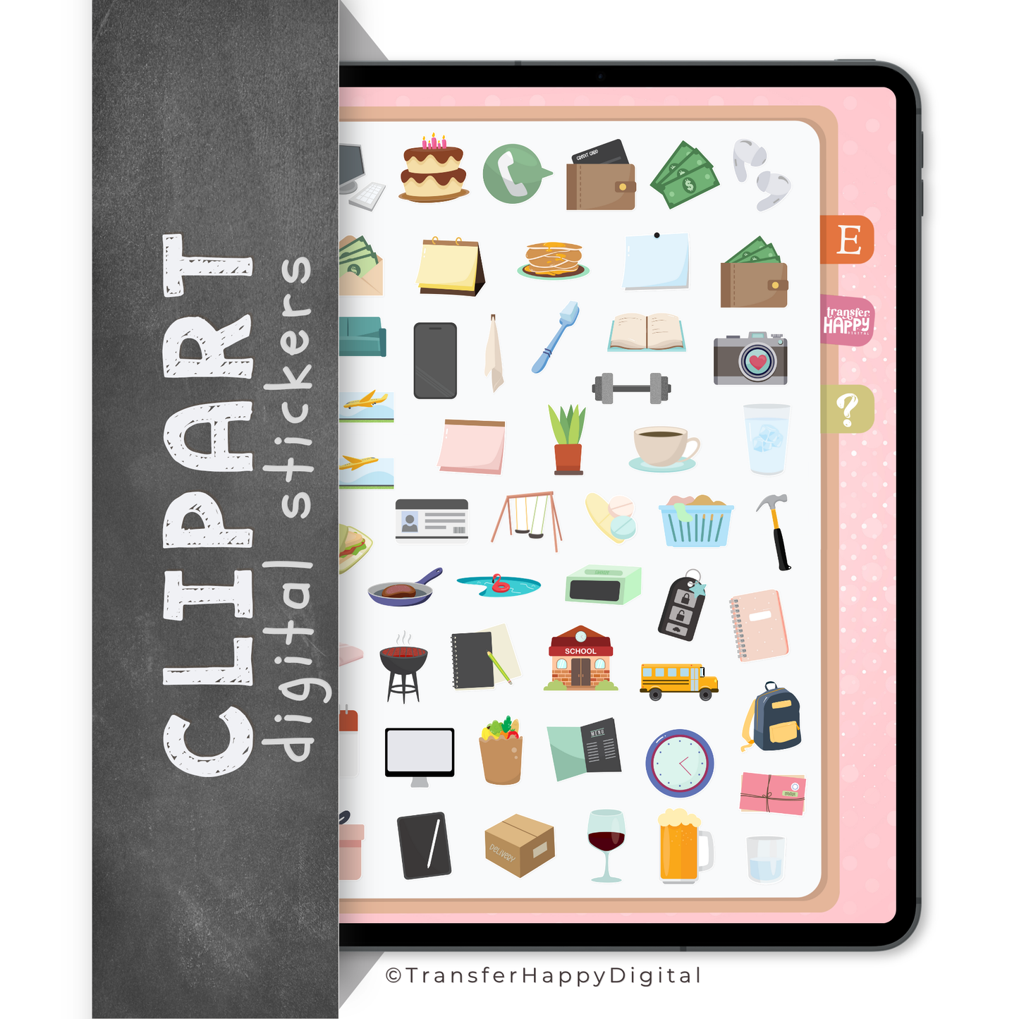 Clipart Digital Stickers