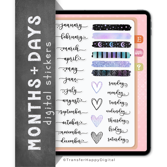 Essential Digital Planner Stickers