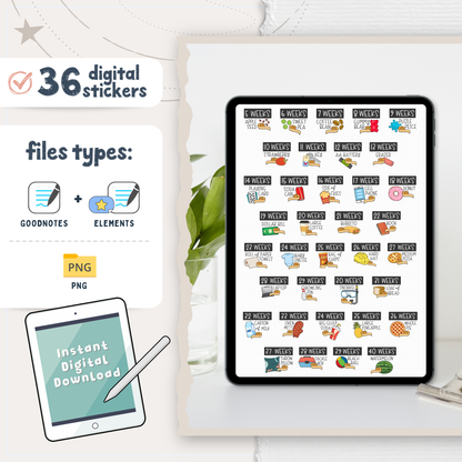 Pregnancy Digital Stickers