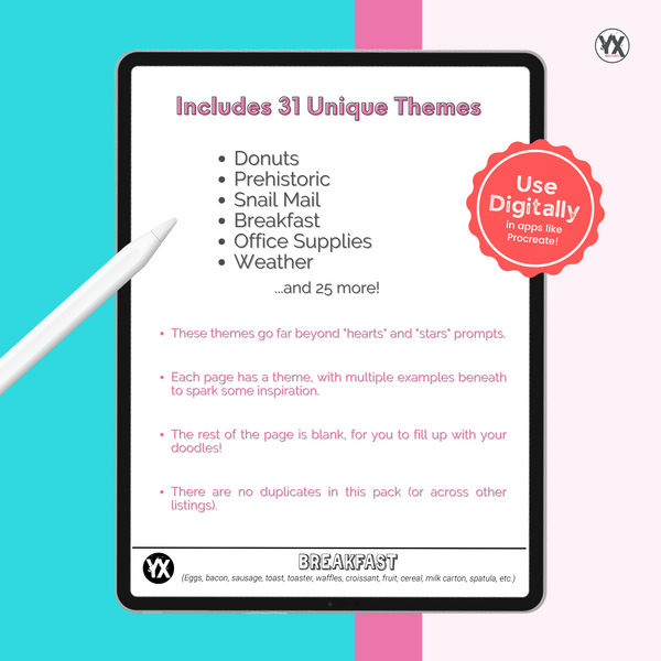 Doodling Prompts - Vol. 1
