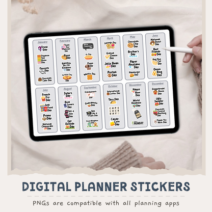 Fun Holiday Digital Stickers