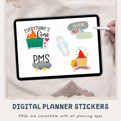 Period Digital Stickers