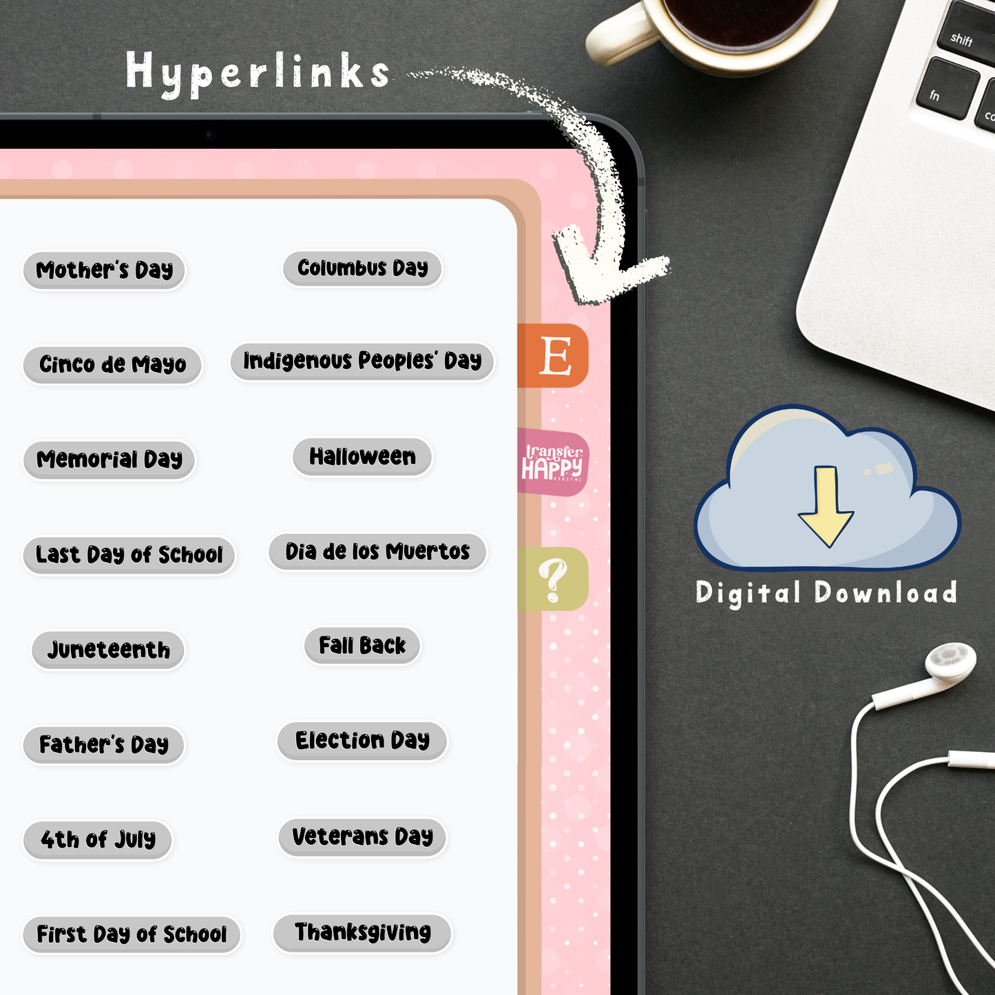 Holiday Tags Digital Stickers