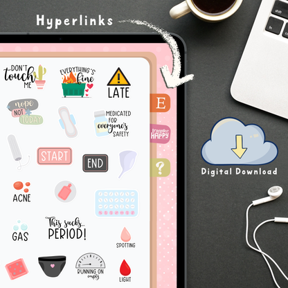 Period Digital Stickers