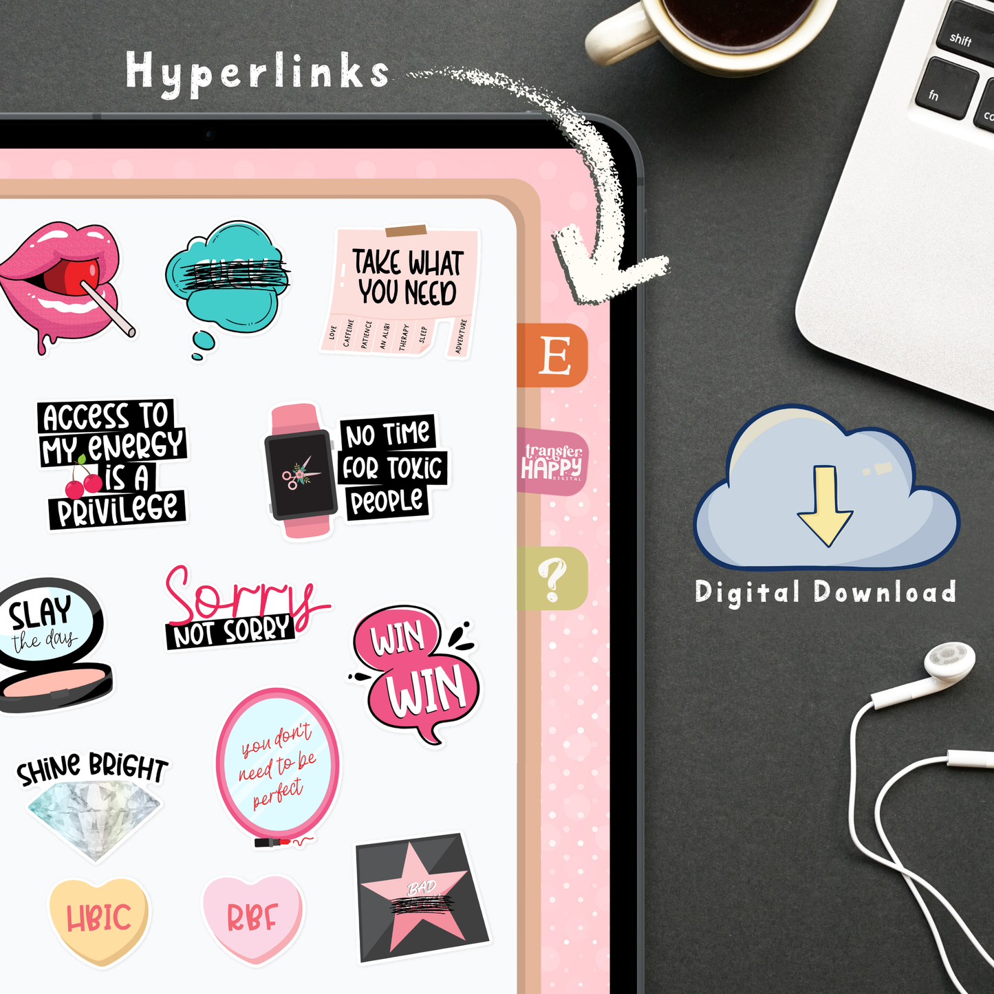 Bad B**** Energy Digital Stickers