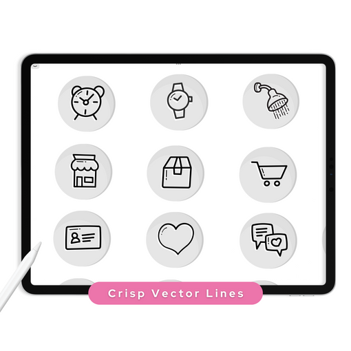 Gray Icon Digital Stickers