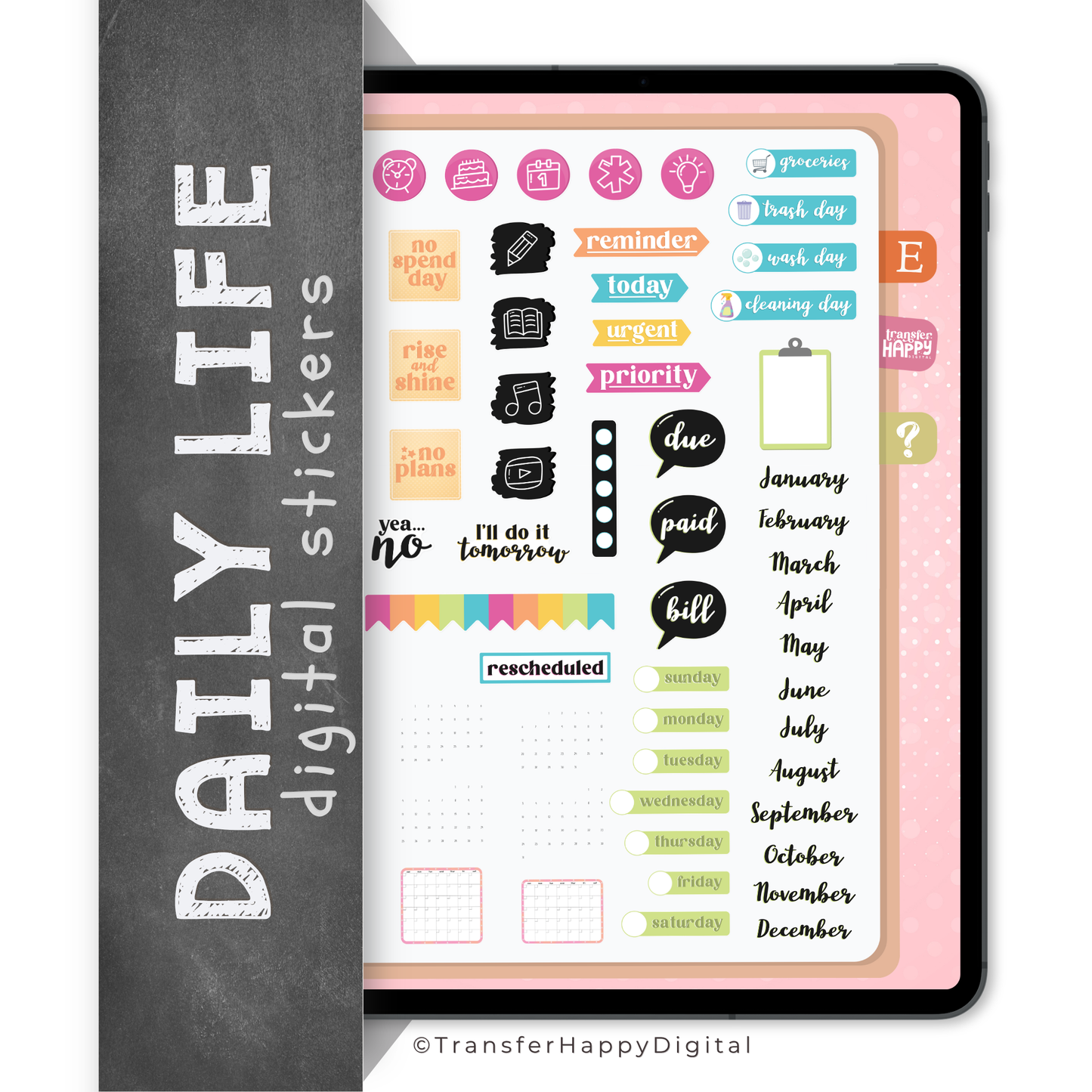 Daily Life Digital Stickers