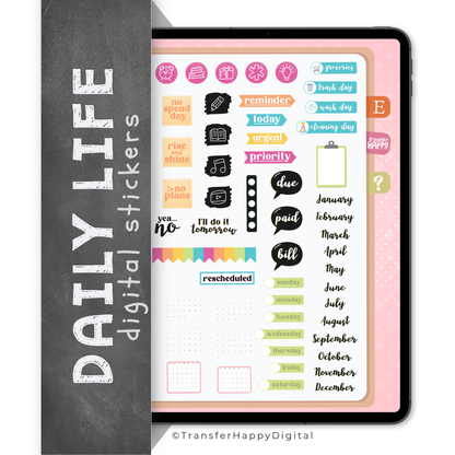 Daily Life Digital Stickers