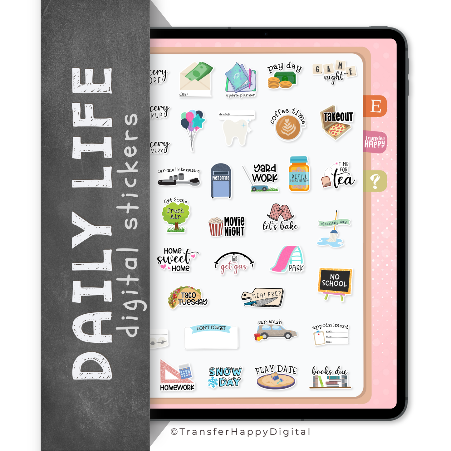 Every Day Digital Planner Stickers