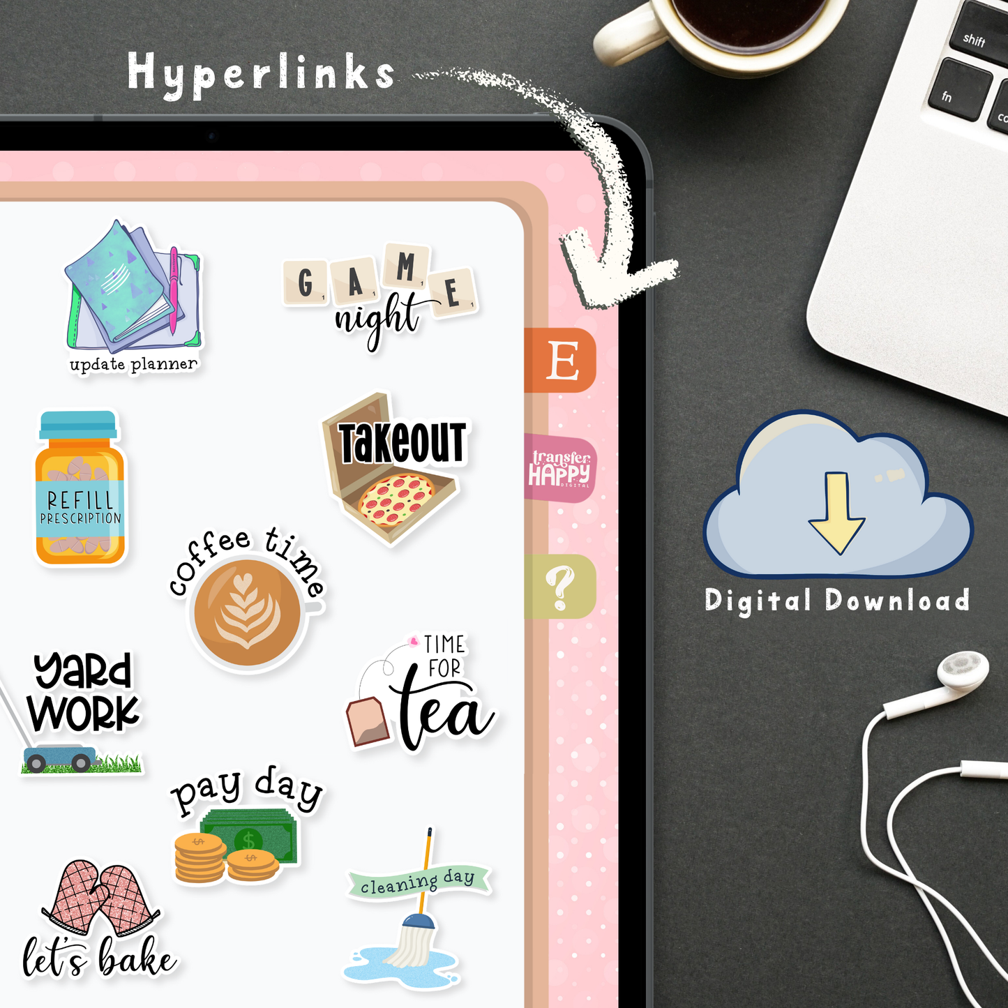 Every Day Digital Planner Stickers