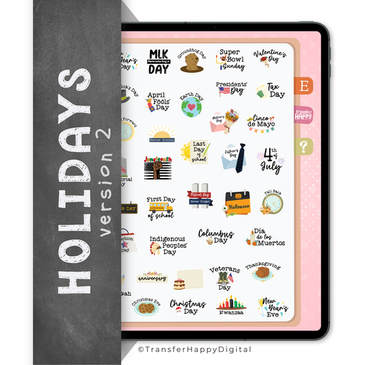Holiday Digital Stickers (Version 2)