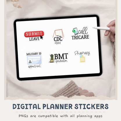 Military Life Digital Planner Stickers