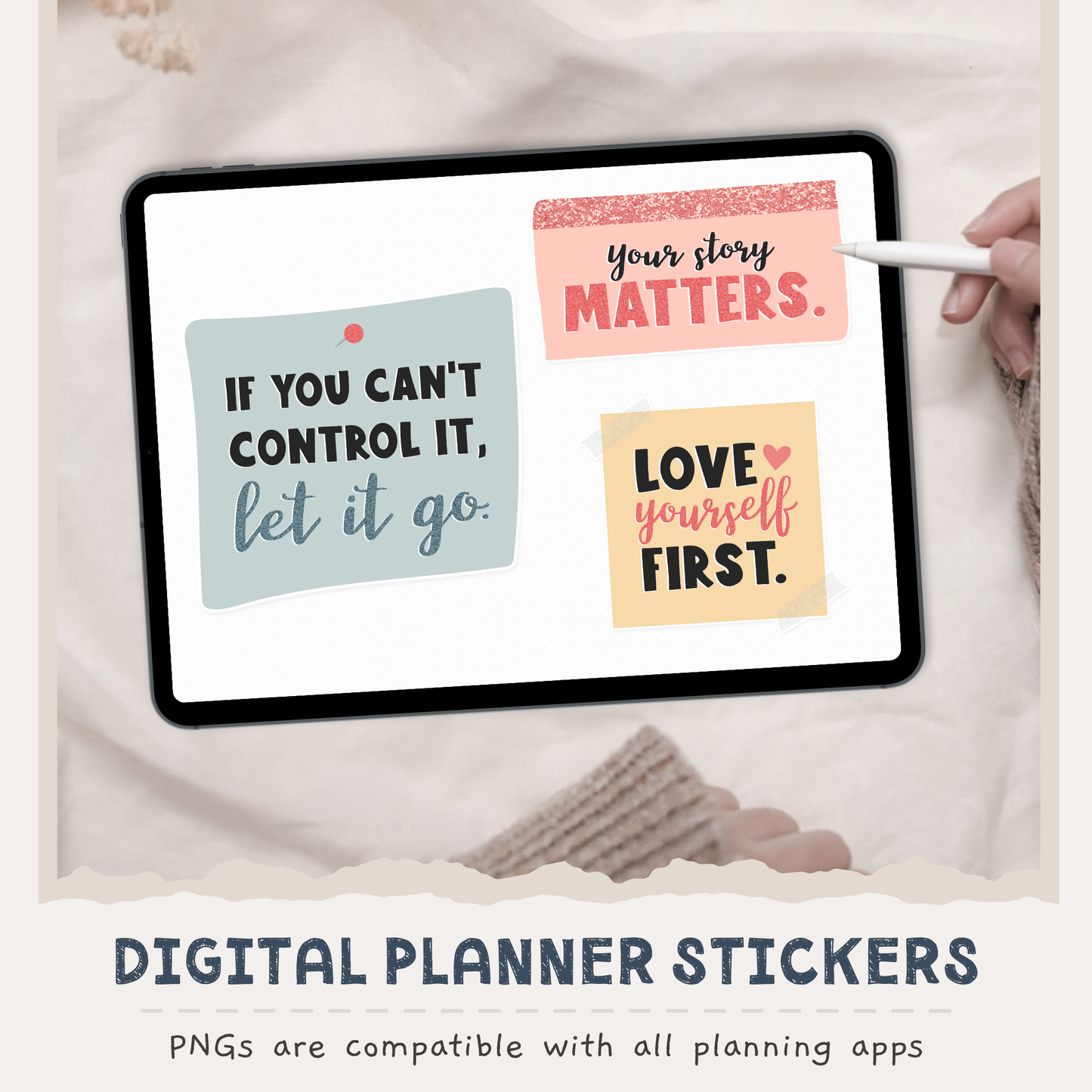 Note to Self Digital Stickers