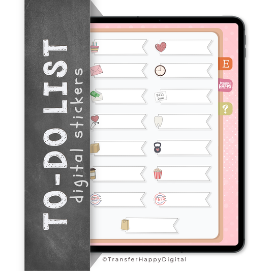 To-Do List Digital Planner Stickers