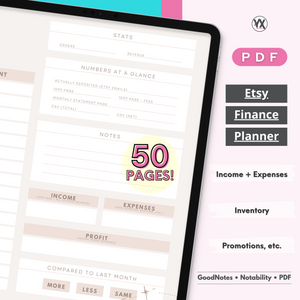 Etsy Financial Planner