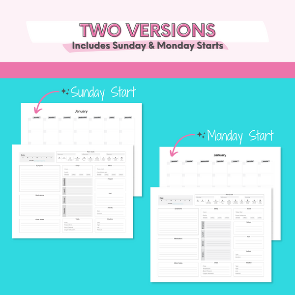 Symptom Tracker Planner