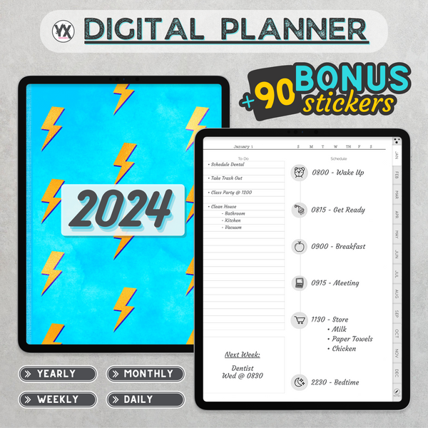 2024 Planner -- Lightning Cover