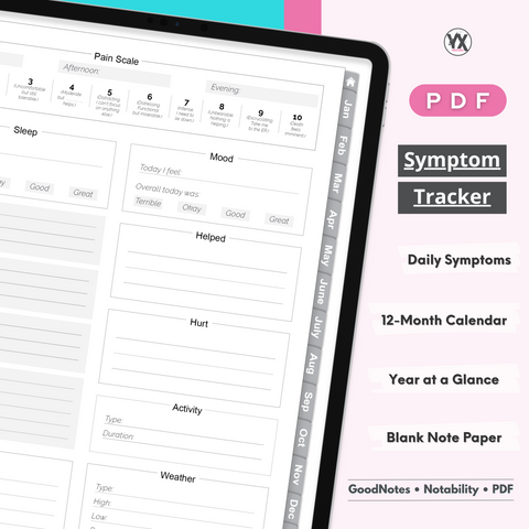 Symptom Tracker Planner