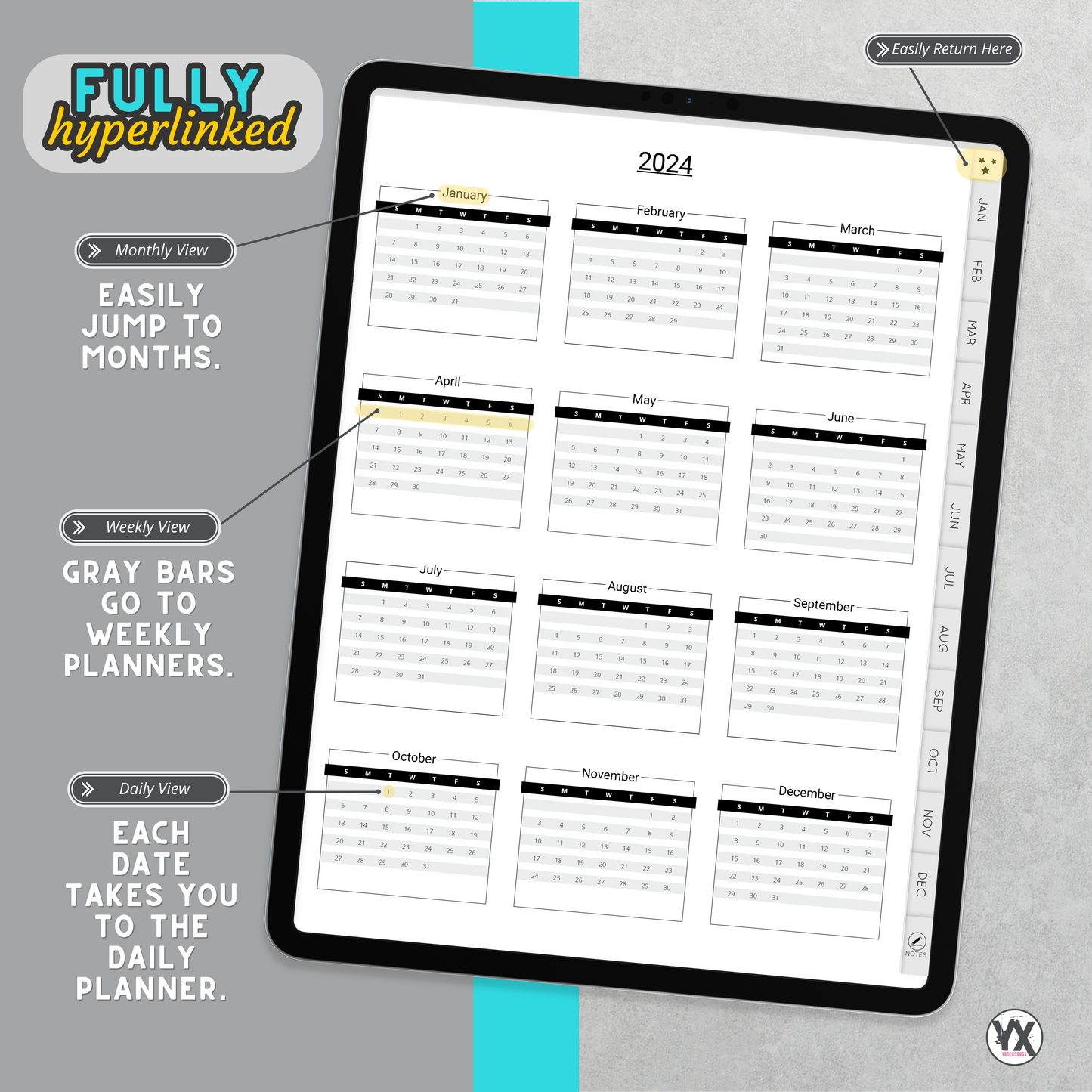 2024 Planner -- Lightning Cover