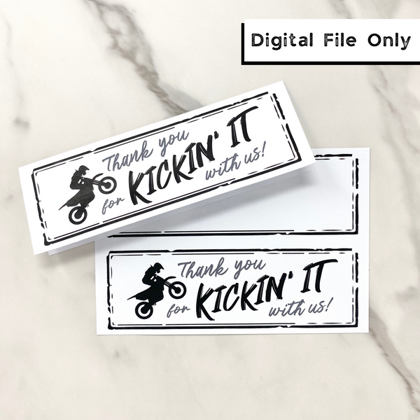 Thank You For Kickin' It With Us - Motocross Bag Topper